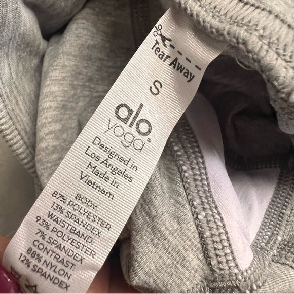 ALO Yoga High-Waist Alosoft Lounge Legging Athletic Heather Grey Small Sz S - Picture 12 of 14